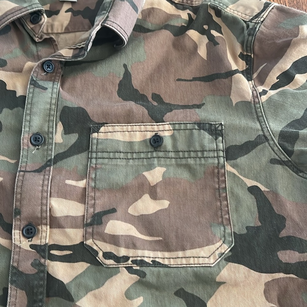 Old Navy Men’s Camouflage Long Sleeve Shirt 100% Cotton SZ XL - Picture 4 of 9